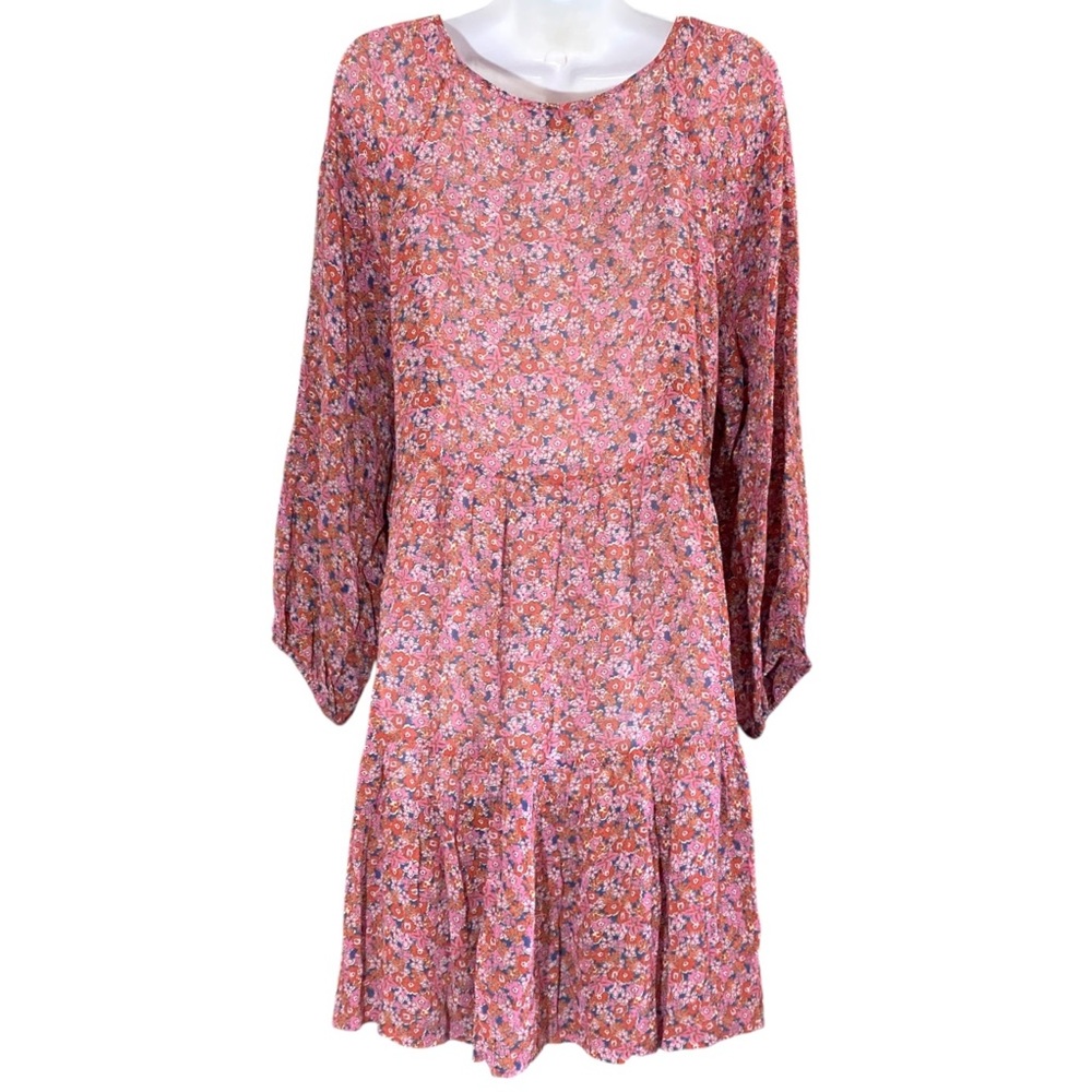 Sanctuary Cottagecore Dress Pink Babydoll M Ditsy Floral Boho Hippie Peasant - Picture 6 of 9